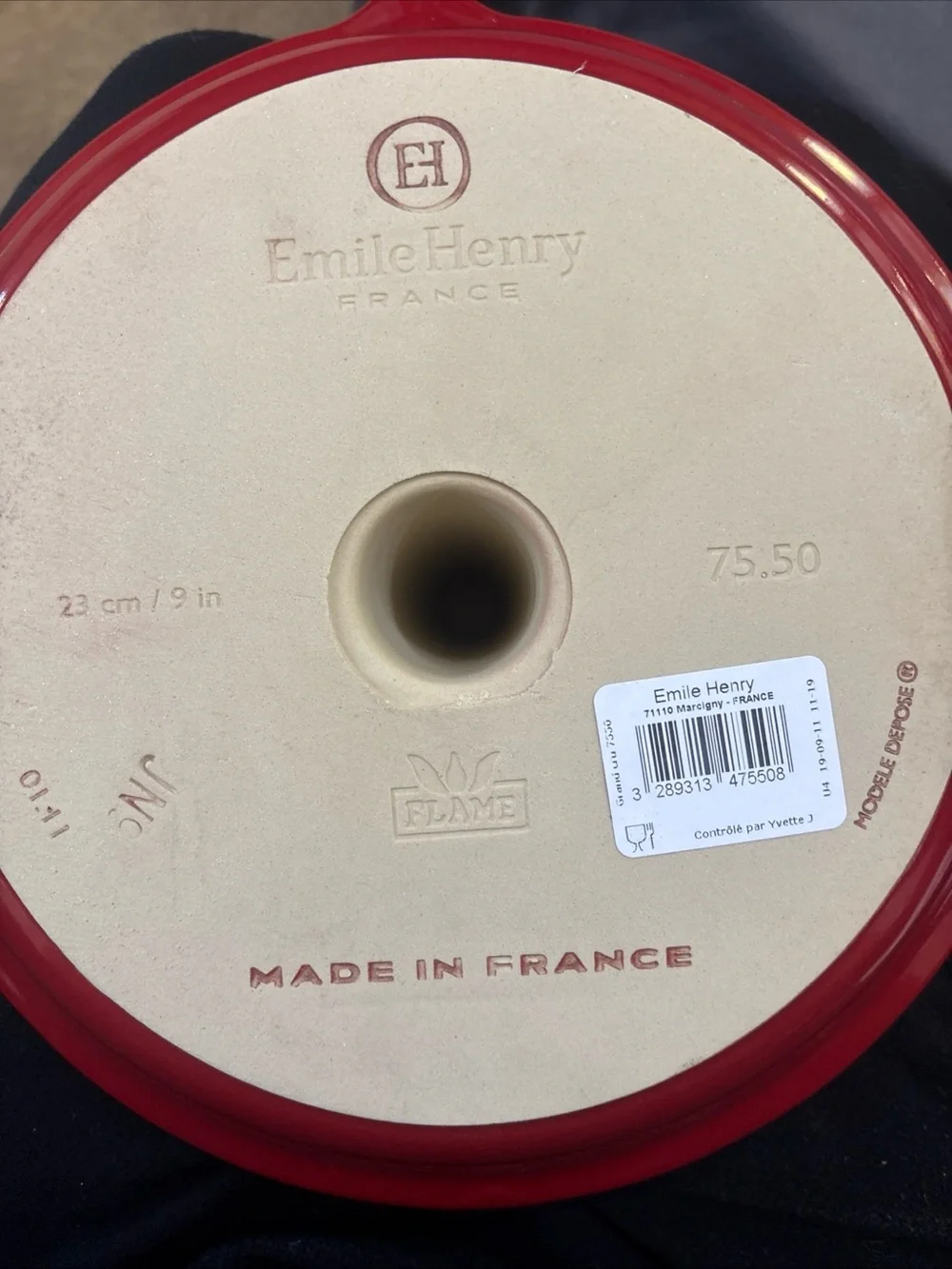 Emile henry red ceramic